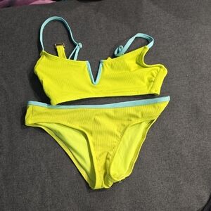 No Boundaries Yellow and Blue Bikini